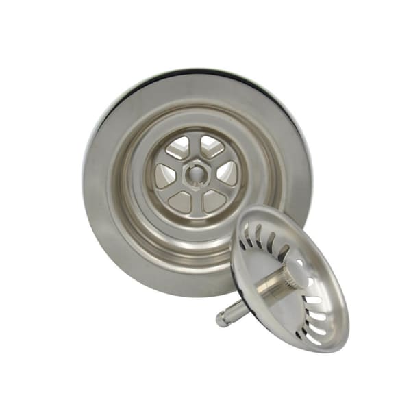 Classic - 3-1/2" Deluxe Stemball Kitchen Sink Strainer - Brushed Nickel