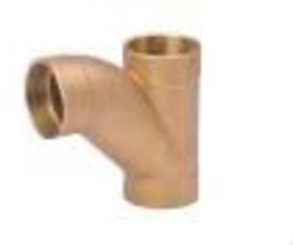 Mueller Streamline 2" Copper Fittings - DWV - Combination Tee-Wye C x C x C