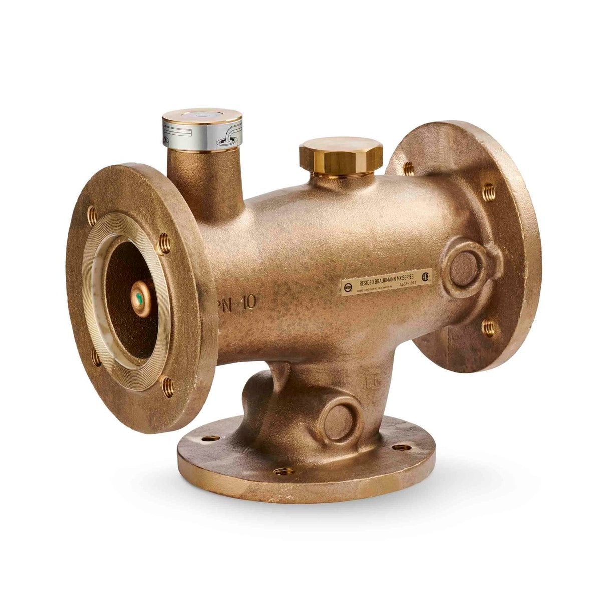 Resideo MX132LF/U MX Lead Free Mixing Valve, 3 in Flanged, 113–149°F