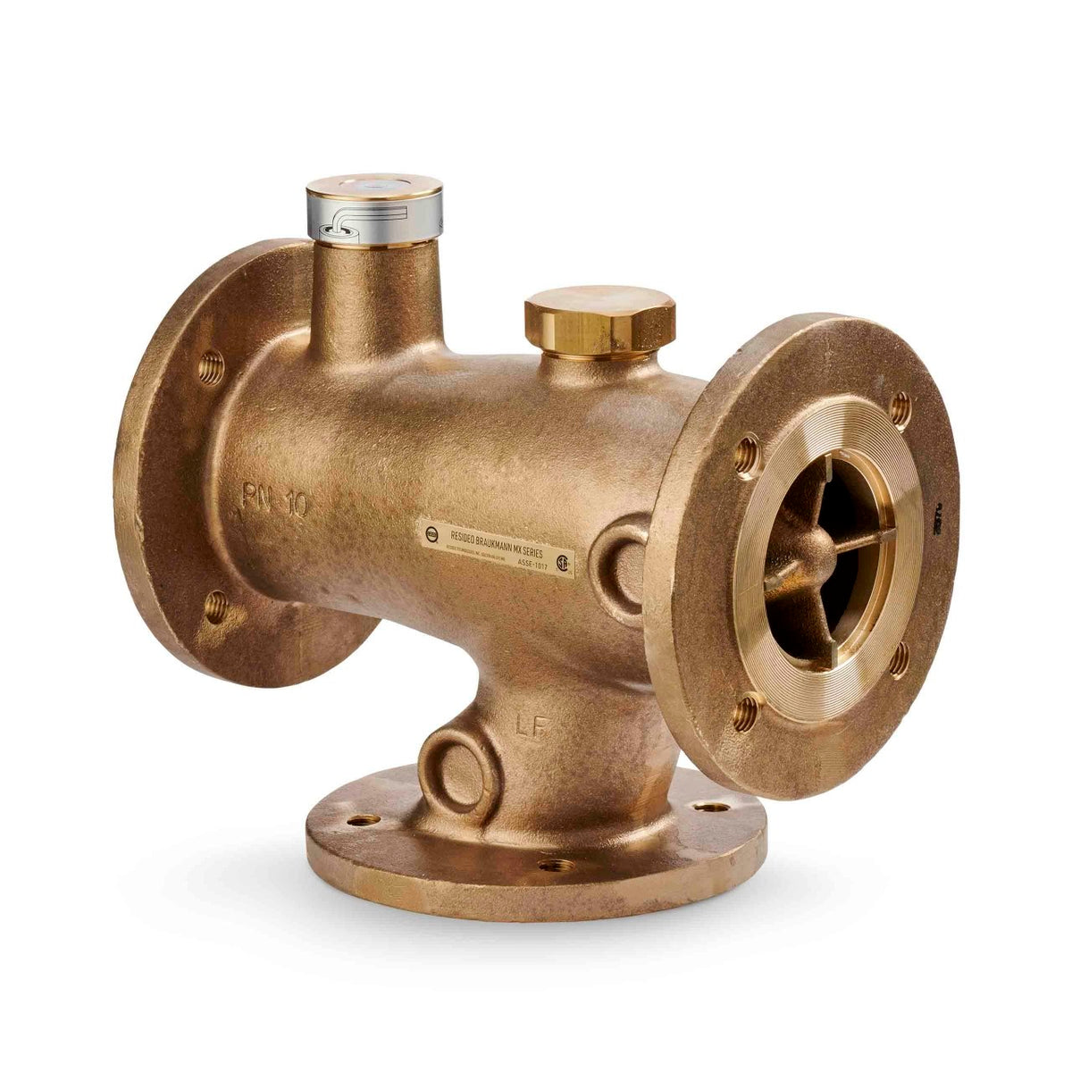 Resideo MX131LF/U MX Lead Free Mixing Valve, 2-1/2 in Flanged, 113–149°F