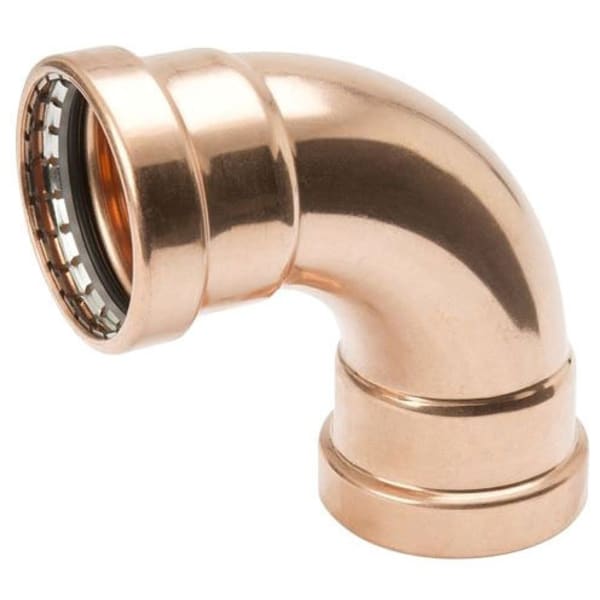 3" Copper Press Fittings - 90 Degree Long Turn Elbow P x P
