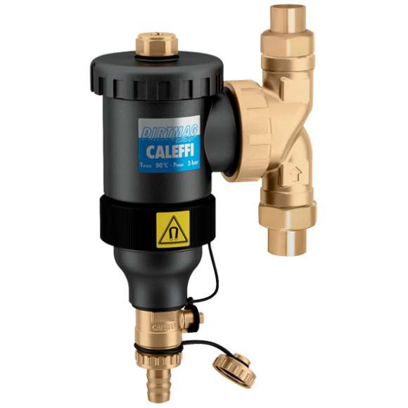 Caleffi NA545366 DIRTMAG Composite Magnetic Dirt Separator 3/4" NPT Union for Hydronic Systems