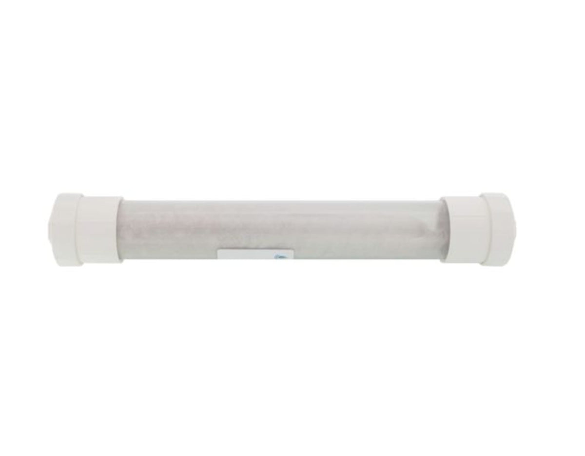 NeutraSafe 2" Clear Tube Condensate Neutralizer w/ Media Filled Sack, PVC Adapters, & Snap-In Brackets (220,000 BTU/hr)