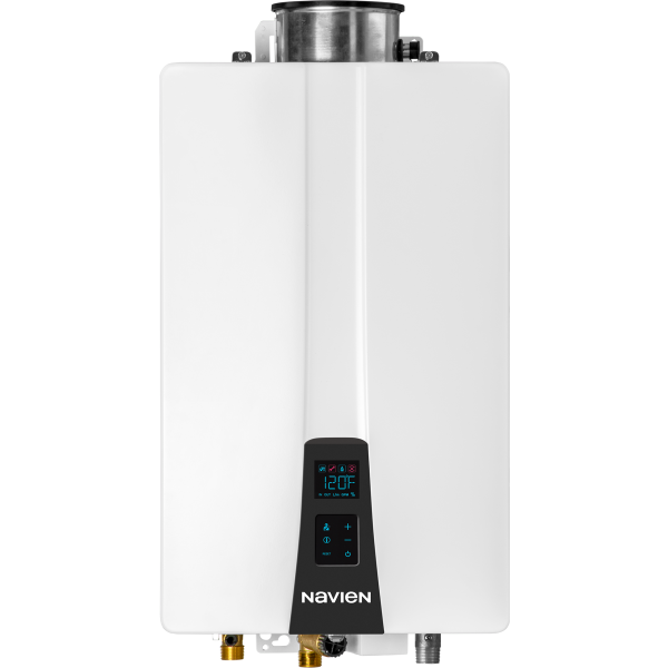 Navien NHW-SU 199,000 BTU Compact tankless water heaters work great inside and outside - Propane
