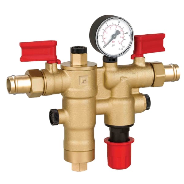Combination Boiler Feed Valve with union press fitting connections