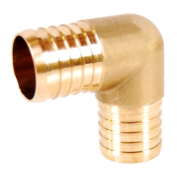 1" PEX 90° Elbow (Crimp(F1807)) - Brass
