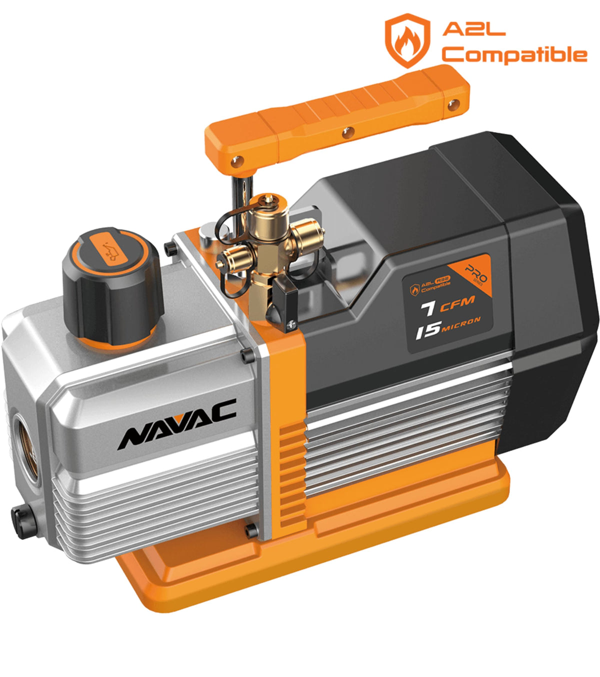 Navac Vacuum Pump 7 CFM 2-Stage A2L Refrigerant