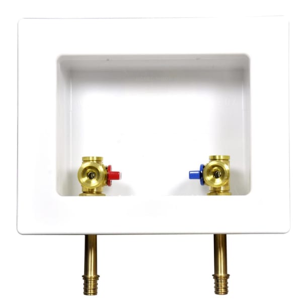 Plastic Switch Hitter® Outlet Box White, Unassembled, WITH CPVC VALVES