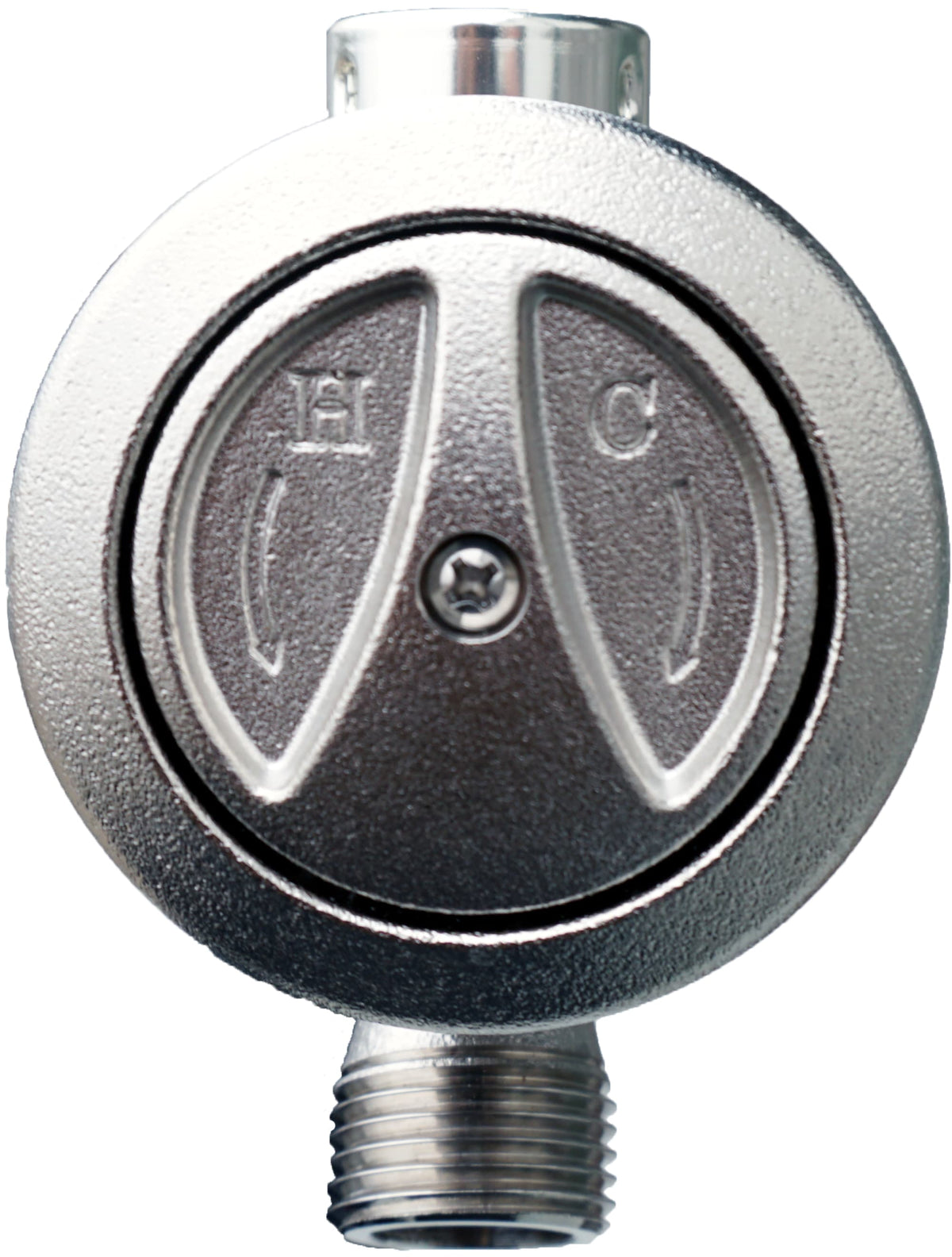 PRIER Products P-118L 6" Single Handle Hot & Cold Mixing Hydrant, Satin Nickel; 1/2" Plain Copper Ends