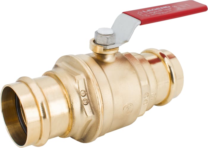 Legend Valve 101-003NL 1/2" Press x Press, LegendPress No Lead Forged Brass Full Port Ball Valve