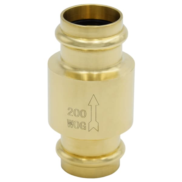 1-1/2" - Press x Press, LegendPress No Lead Forged Brass In-Line Check Valve