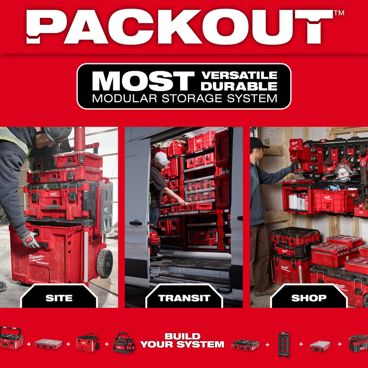 Milwaukee Tools PACKOUT™ Tool Box 3-Hook Attachment