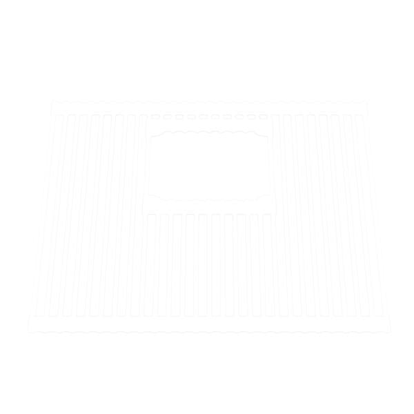 Franke 25.8-in. x 13.8-in. Stainless Steel Bottom Roller Mat for Peak PKG11031 Sinks