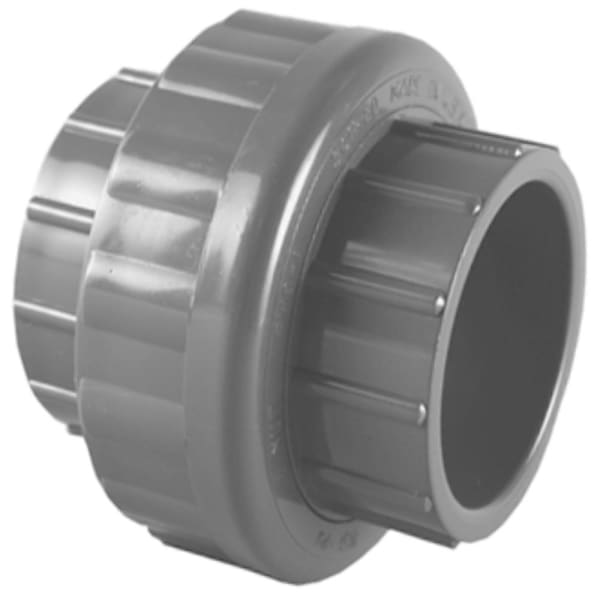 3/4" PVC SCH80 Union with EPDM O-Ring - Socket x Socket