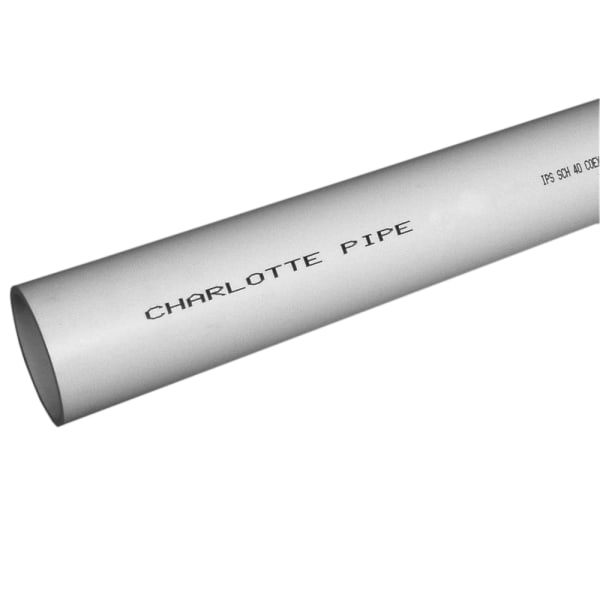 8" x 20' PVC DWV Cellular Core Pipe ASTM F891