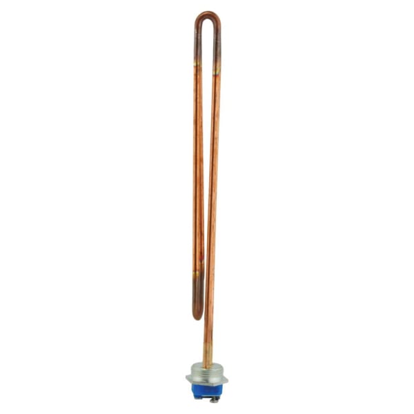0.26" x 13.81", 208/240 V, 3380/4500 W, 12.8 Ohm, Copper, Screw-In, Foldback, Threaded Mount, Electric Heating Element for Water Heater