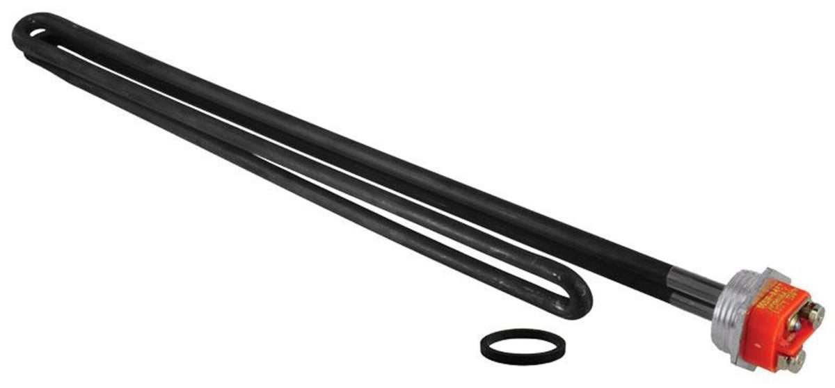 Rheem 0.32" x 15.56", 1" Nominal, 1-9/32" NPSM, 1-1/2" Hex Head, 208/240 V, 3380/4500 W, 12.8 Ohm Cold Resistance, Stainless Steel/Incoloy Outer