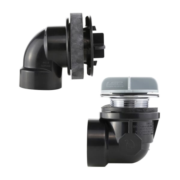 Wasate & Overflow, Lift & Turn - Stopper & Overflow 1-Hole Plate