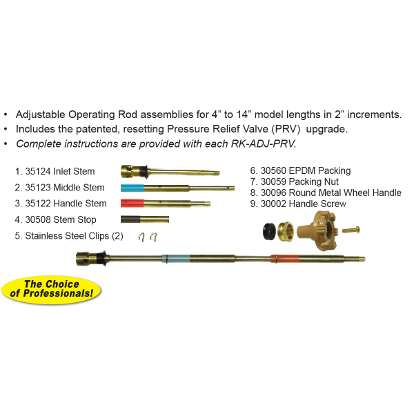 Adjustable Operating Rod 4-14