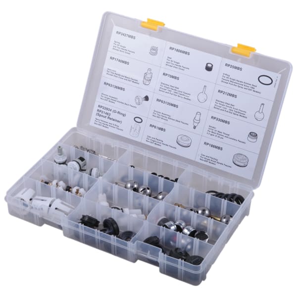 Delta Plumber's Box of Assorted Maintenance Parts