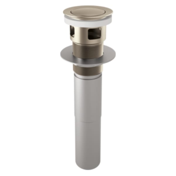 Brizo Push Button Pop-Up with Overflow Brushed Nickel