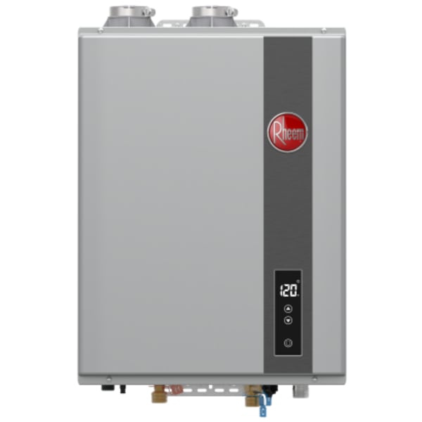 Rheem® 120,000 Btu/h RTGH Series Super High Efficiency Condensing Tankless Natural Gas Water Heater for Indoor Installation