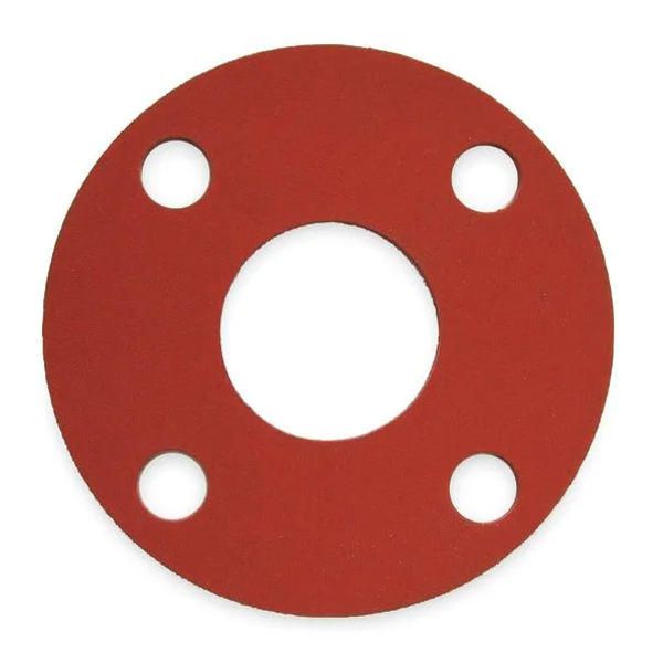 5" Full Faced 1/8" Gasket Red Rubber