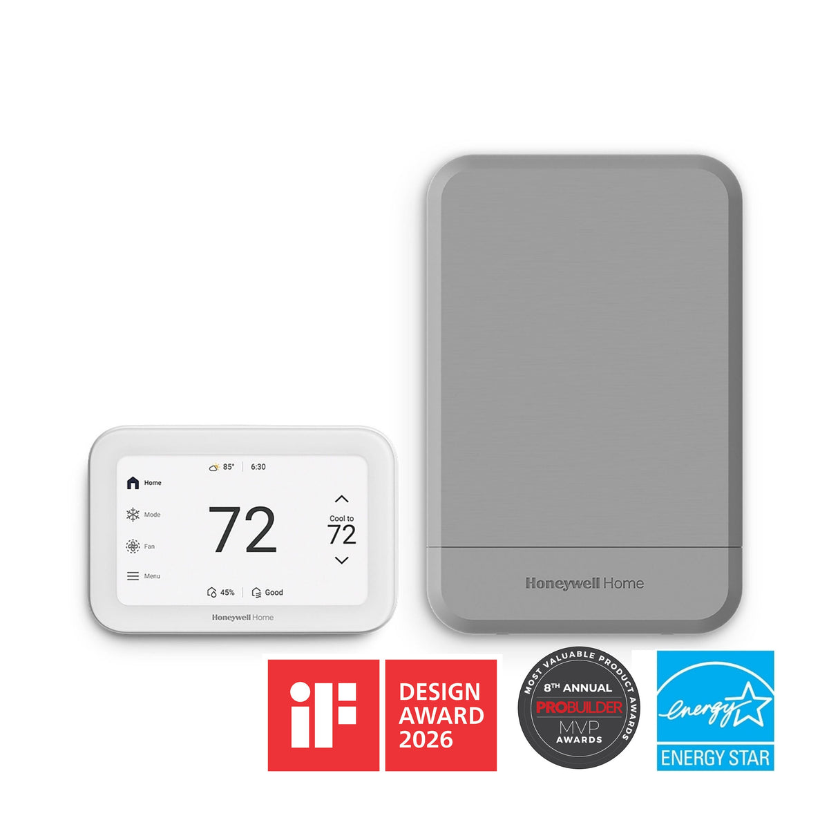 Honeywell Home THX1200B6/U ElitePRO 1200 Thermostat, 5 in, Black