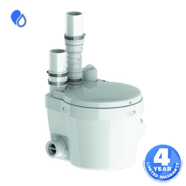 Saniswift Residential Low inlets Gray Water Drain Pump -  Saniswift - 1/3Hp- Laundry/Sink/Shower/Bathtub