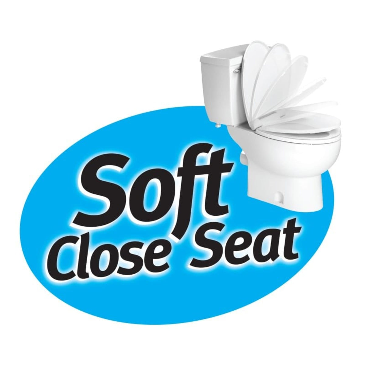 Toilet - White - Rear Discharge Elongated Toilet Bowl - adaptable to Saniflo Tank + Macerating/Grinder pumps - includes soft close seat