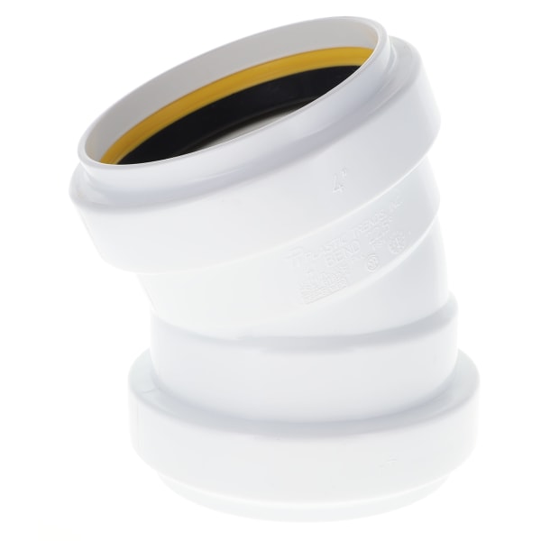 4" 1/16 Bend - 22° - Elbow - Gasketed, Sewer & Drain Fitting