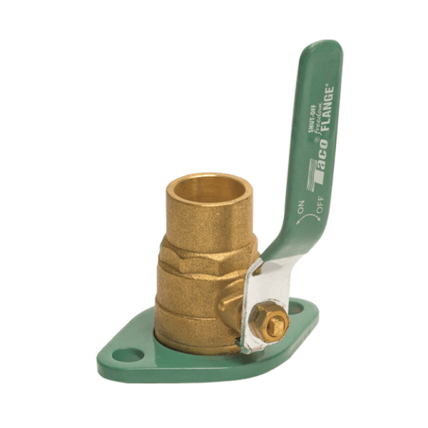 Freedom Flange Set - Brass Shut-off, Swivel w/Lever Handle, 1-1/4" Sweat, 2 bolt, Low-Lead Compliant, IAPMO Certified to NSF-372; Fits - All "00e" & "00" (not 0012), 110-113, 2400-10/20/45/50, VT2218, VR1816, and VR3452