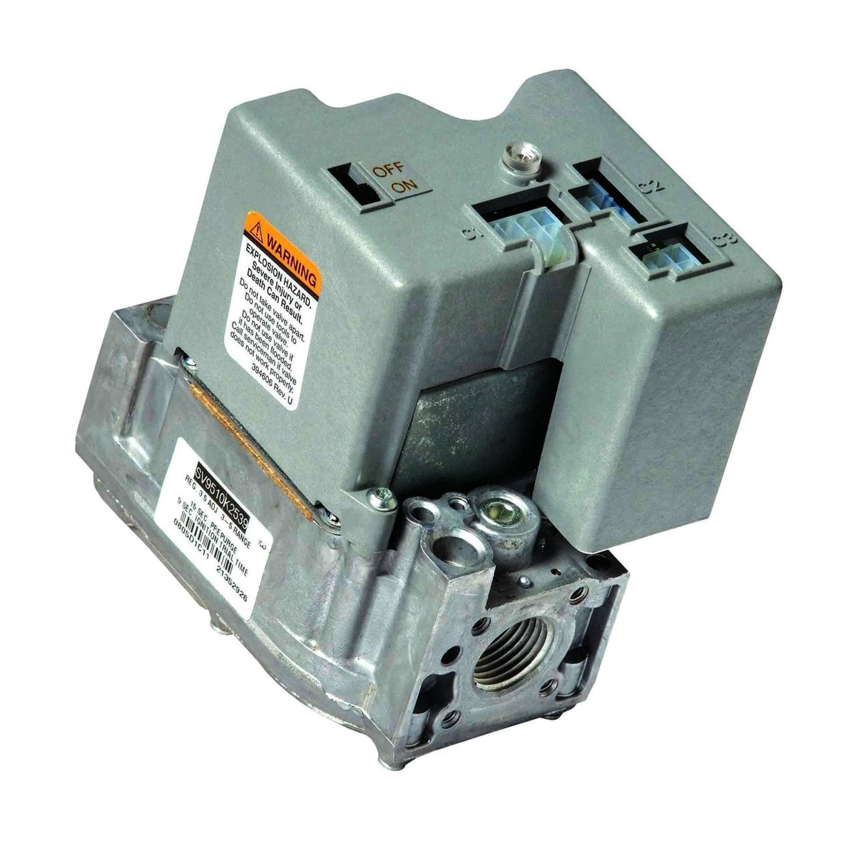 Resideo SV9510M2511/U SmartValve Direct Ignition Gas Valve, Standard Opening, 1/2 in x 1/2 in, 3.5 in WC
