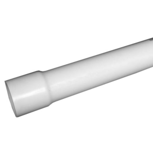 4" x 10' PVC Sewer and Drain Pipe ASTM D-2729 Solvent Weld White
