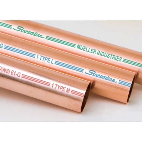 1-3/8" x 20' - Copper Tube - L Hard ACR/OXY/MED