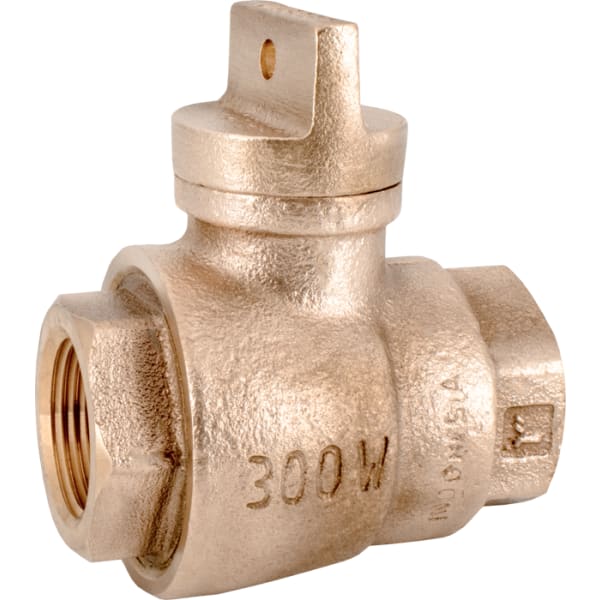 3/4" - FIP x FIP, No Lead Cast Bronze Water Service FNPT Curb Stop Valve