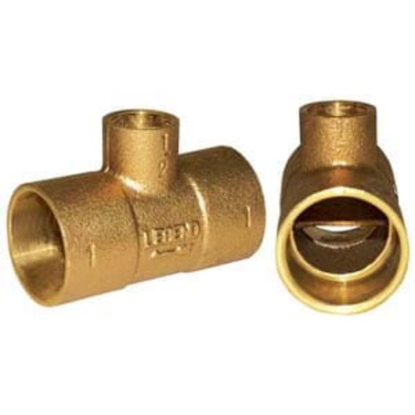 1" x 1" x 1/2" - Sweat x Sweat x Sweat, No Lead Cast Brass Monoflow Tee