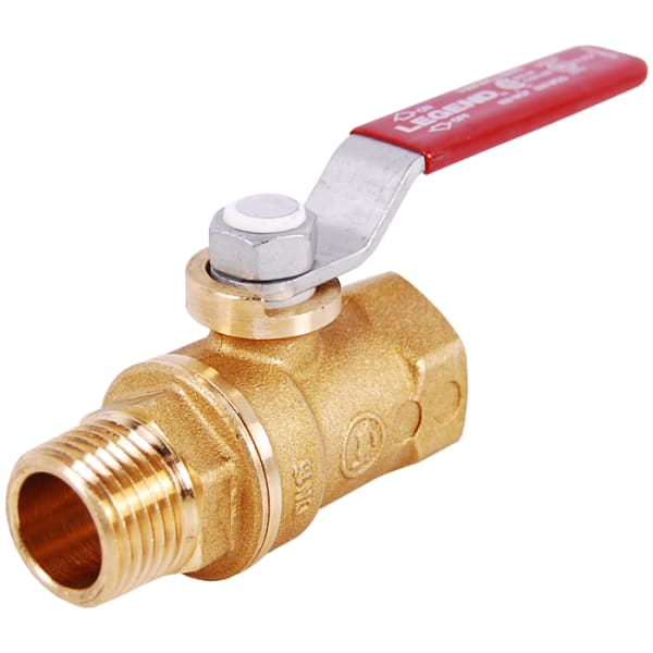 1/8" - MIP x FIP, Forged Brass Mini Large Port MNPT x FNPT Transition Ball Valve