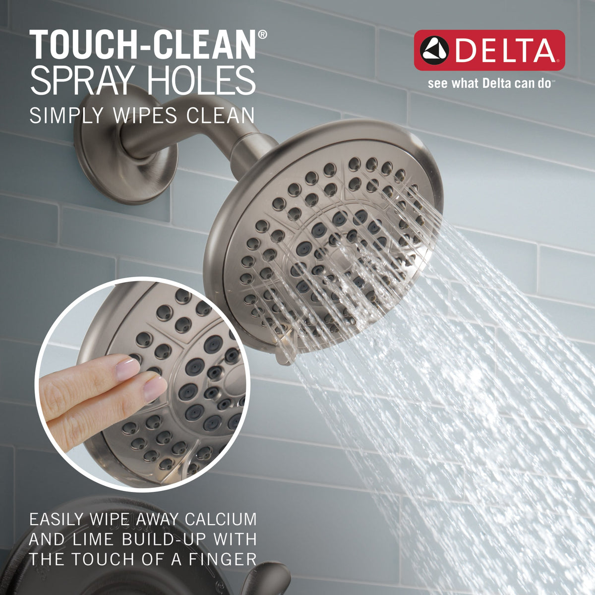 Delta Lahara® Monitor® 17 Series Tub & Shower Trim Stainless