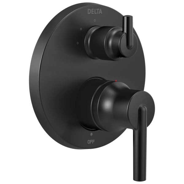 Delta Trinsic® Contemporary Monitor® 14 Series Valve Trim with 3-Setting Integrated Diverter Matte Black