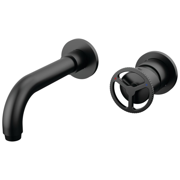 Delta Trinsic® Single Handle Wall Mount Bathroom Faucet Trim Matte Black
