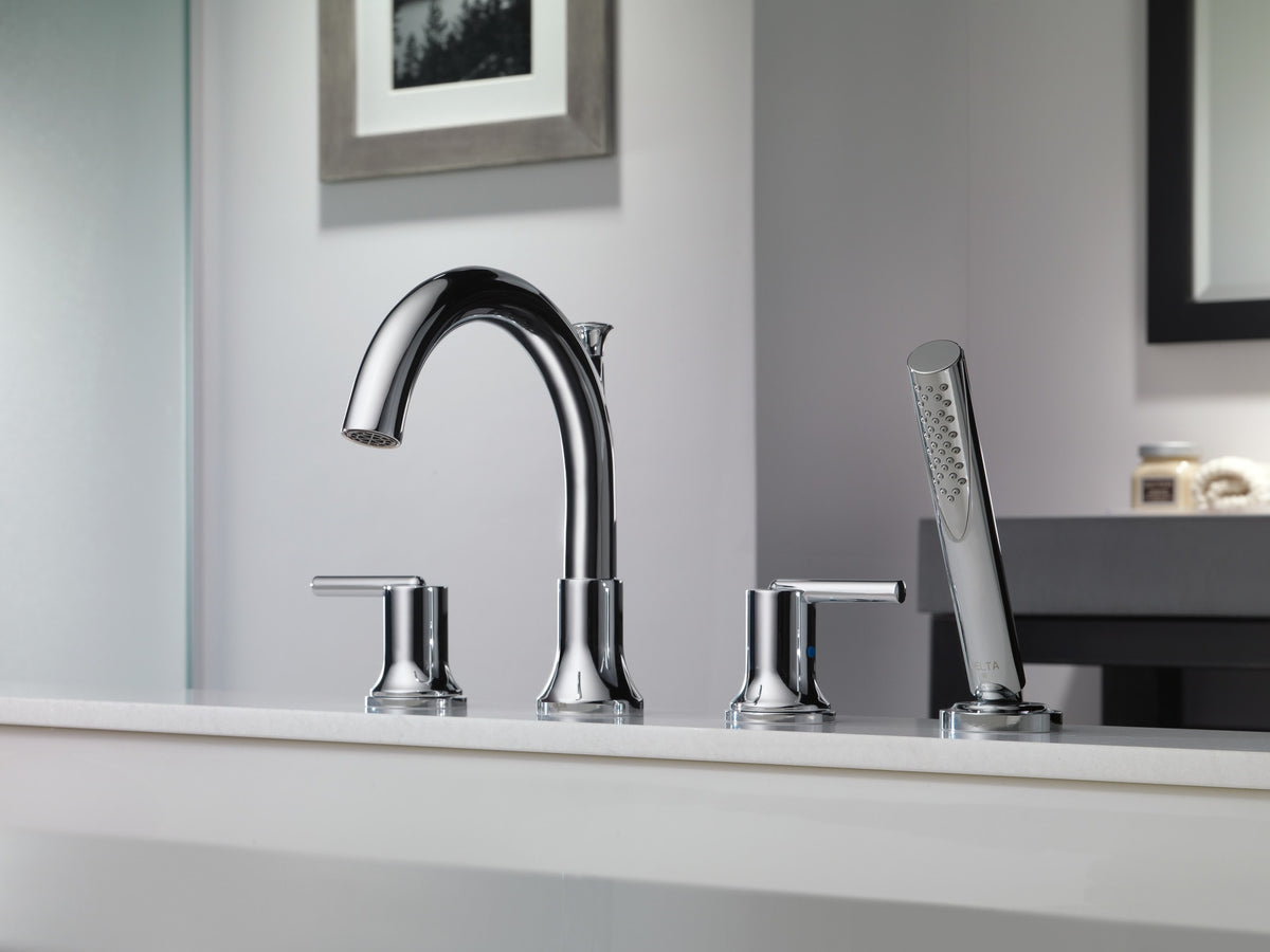 Delta Trinsic® Roman Tub with Handshower Trim Chrome