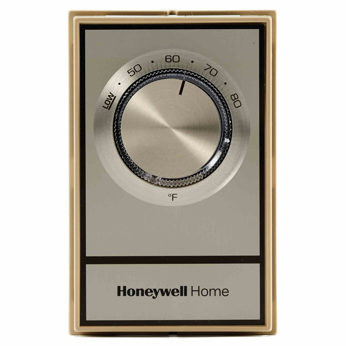 Resideo Brush Gold Electric Heat Thermostat for Electric Baseboard Heat