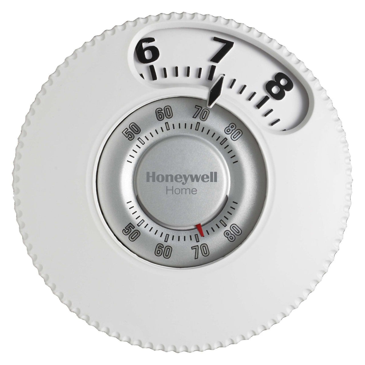 Honeywell Home T87N1026/U Easy-to-See T87N 1 Heat/1 Cool Thermostat, 40–90°F, Premier White