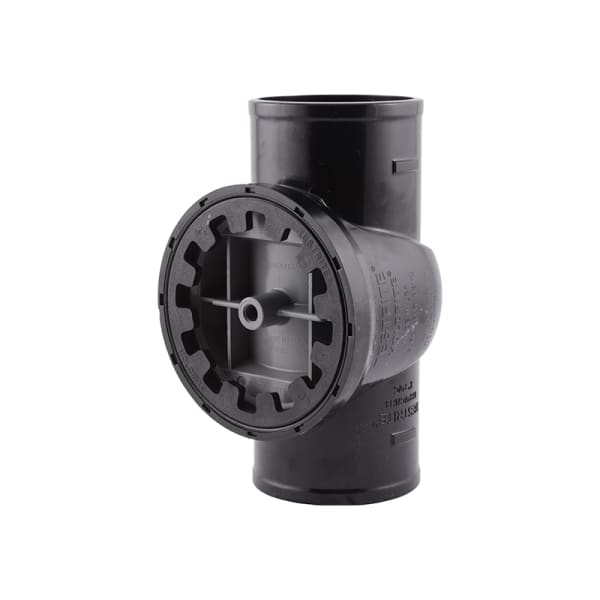 HoldRite® TestRite® 3" PVC No-Hub Test / Cleanout Tee with Plug