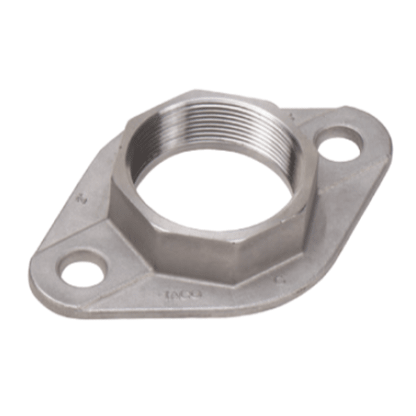 Freedom Flange Set - Stainless Steel, 2 bolt, 1-1/2" NPT; Fits - All "00" (not 0012). 110-113, 2400-10/20/45/50