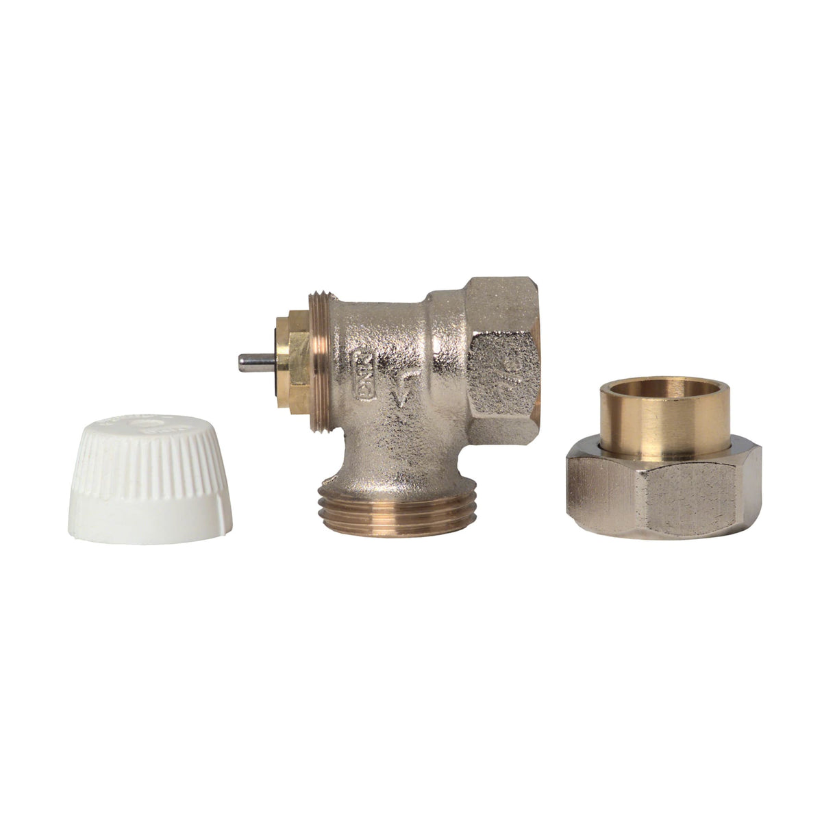 Resideo Angle Pattern 1/2 in Vertical Thermostatic Radiator Valve