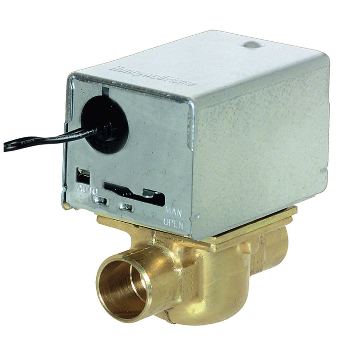 Honeywell Home V8043A1029/U Zone Valve, 3/4 in Sweat, 3.5 Cv, 24 VAC, 18 in Lead Wires