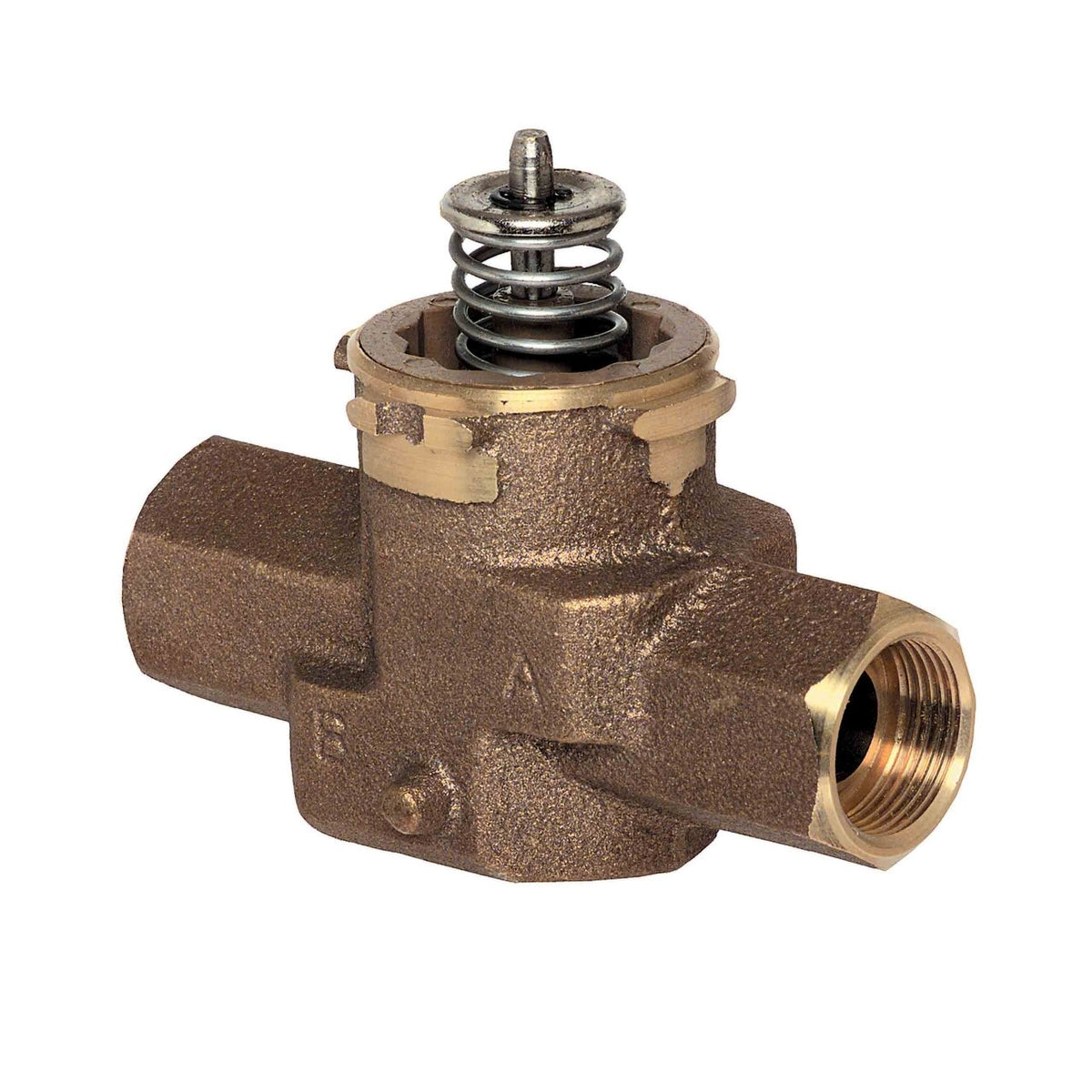 Honeywell Home VCZAE1000/E VC 2-Way Valve Assembly, 1/2 in Inverted Flare, 3.6 Cv, Quick Open