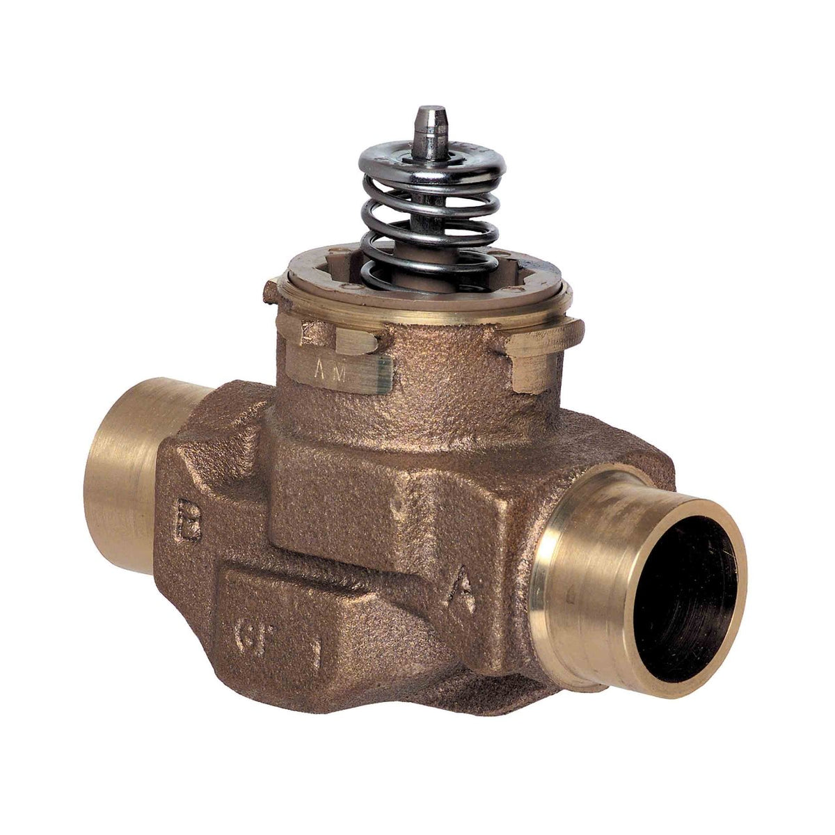 Honeywell Home VCZAM1100/U VC 2-Way Valve Assembly, 3/4 in Sweat, 4.6 Cv, Linear